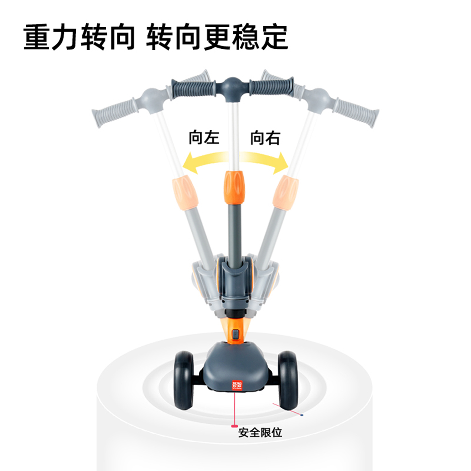 Huizhi scooter children's two-in-one boys and girls can sit or ride toys baby slim car