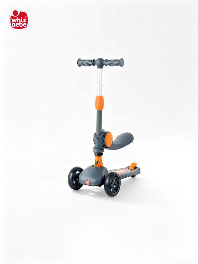 Whizbebe Huizhi scooter children's two-in-one boy girl princess can sit and ride toy baby slippery scooter