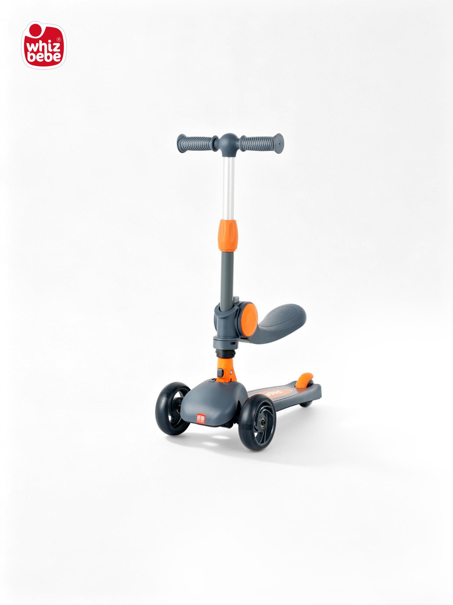 Whizbebe Huizhi scooter children's two-in-one boy girl princess can sit and ride toy baby slippery scooter