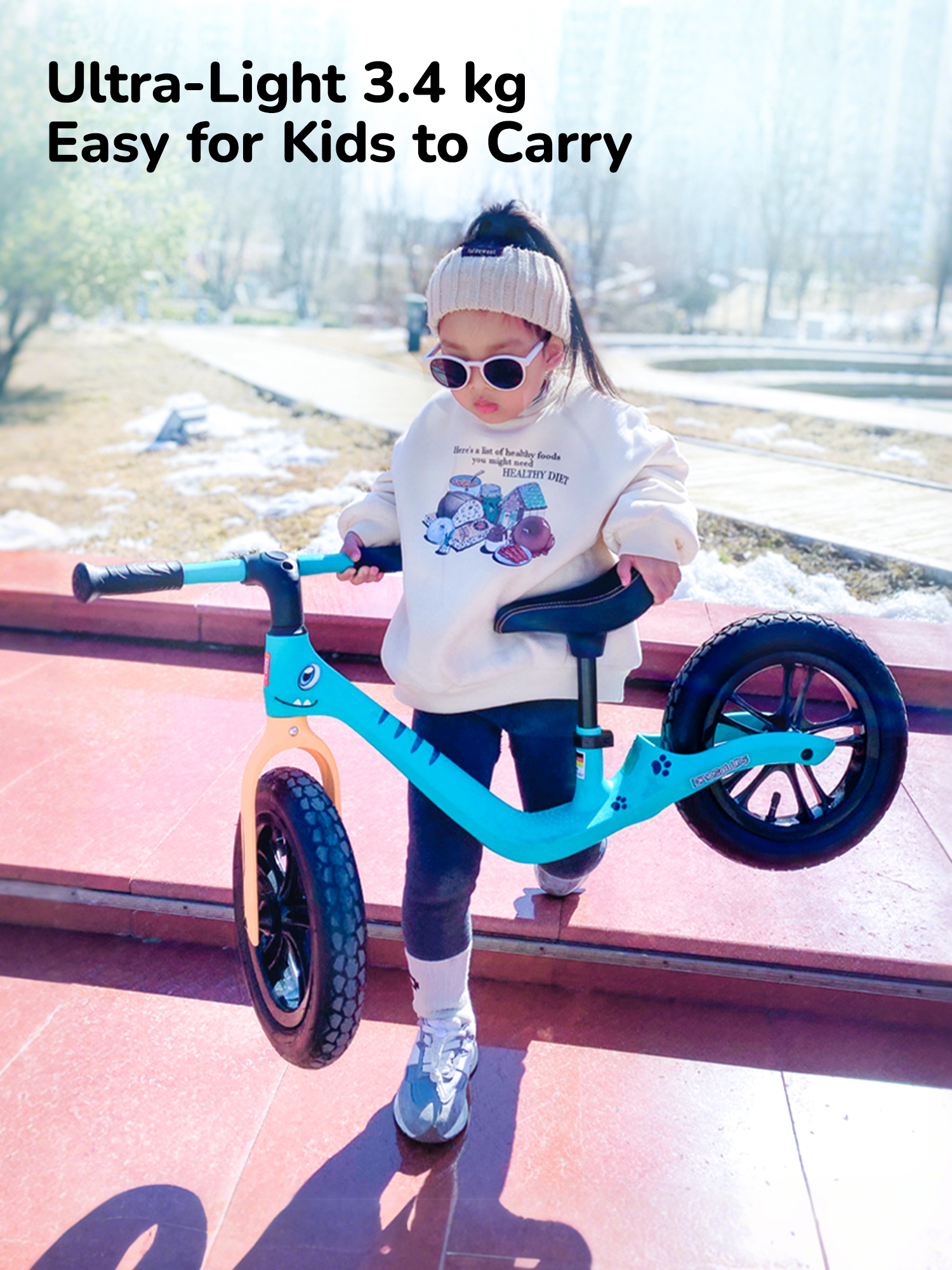 Whizbebe Huizhi Children's balance bike no pedal scooter for children 2-5 years old baby sliding scooter little bee