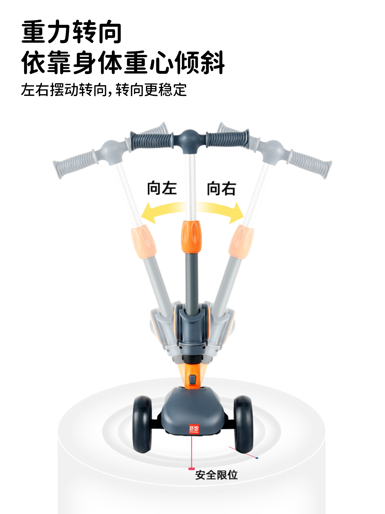 Whizbebe Huizhi scooter children's two-in-one boy girl princess can sit and ride toy baby slippery scooter