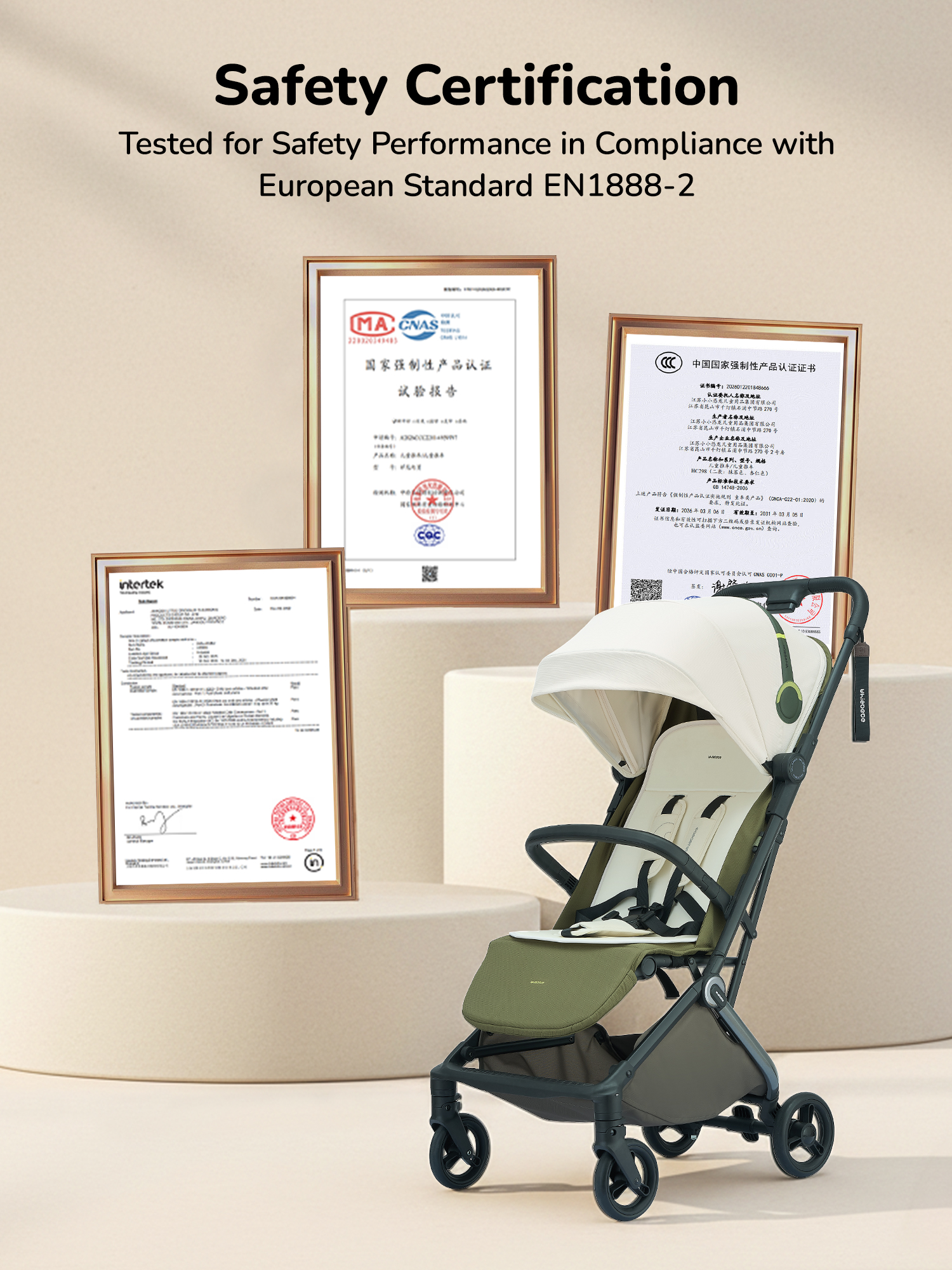 Whizbebe Huizhi baby stroller is shock-absorbing, can sit and lie down, lightweight folding stroller for newborns aged 0-3 years old, a baby stroller