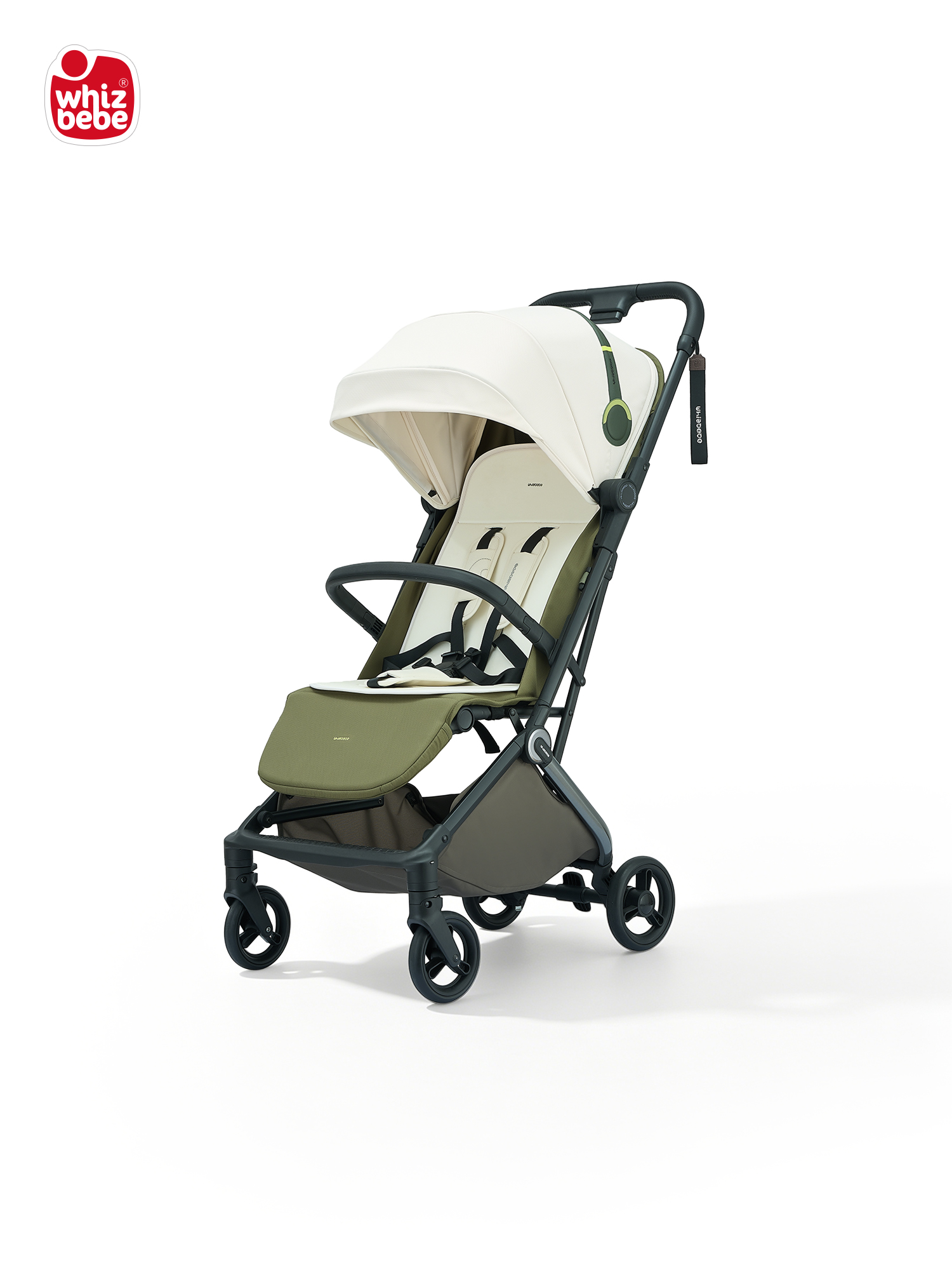 Whizbebe Huizhi baby stroller is shock-absorbing, can sit and lie down, lightweight folding stroller for newborns aged 0-3 years old, a baby stroller